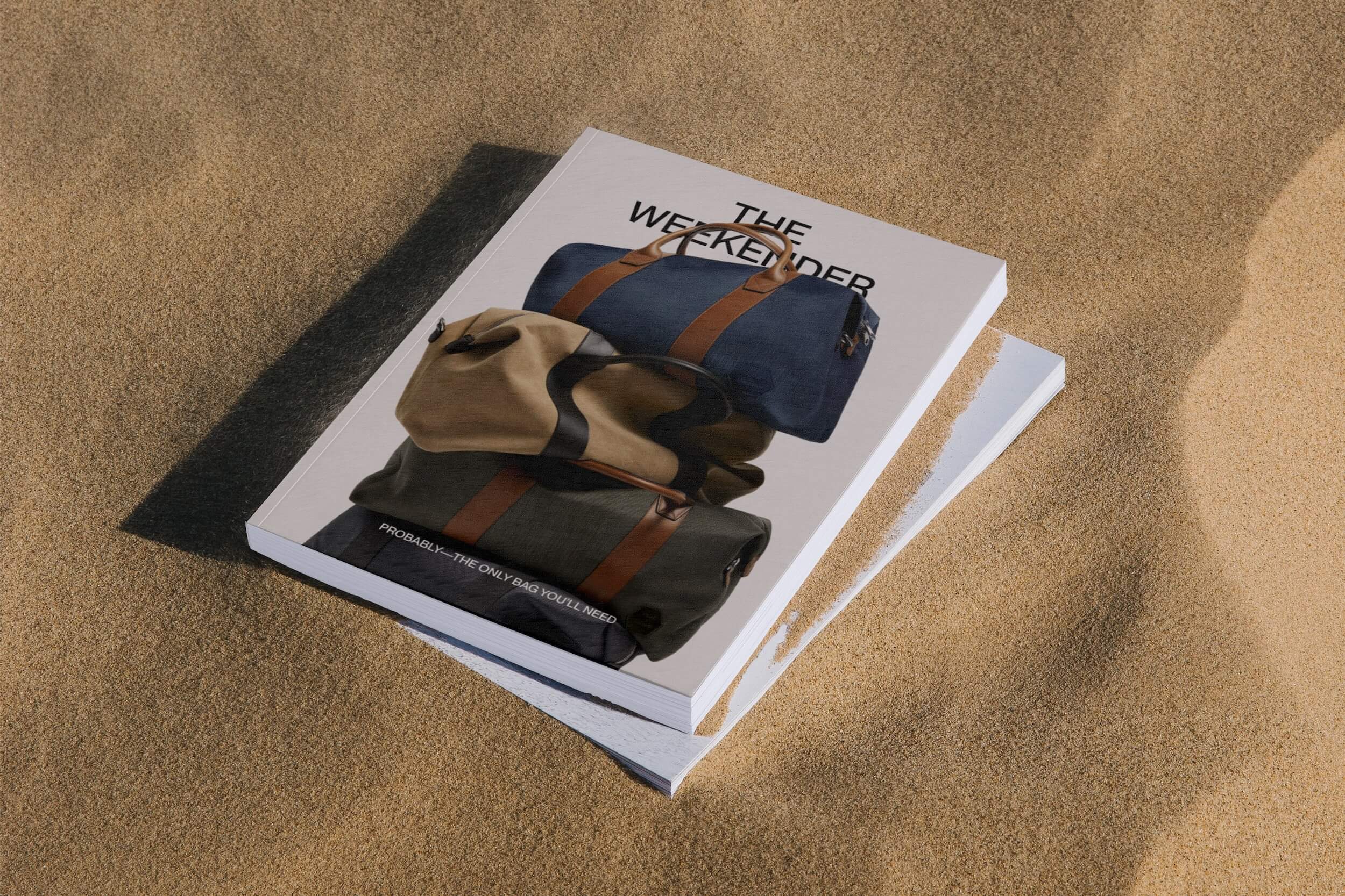 Weekender Magazine Mockup Lr